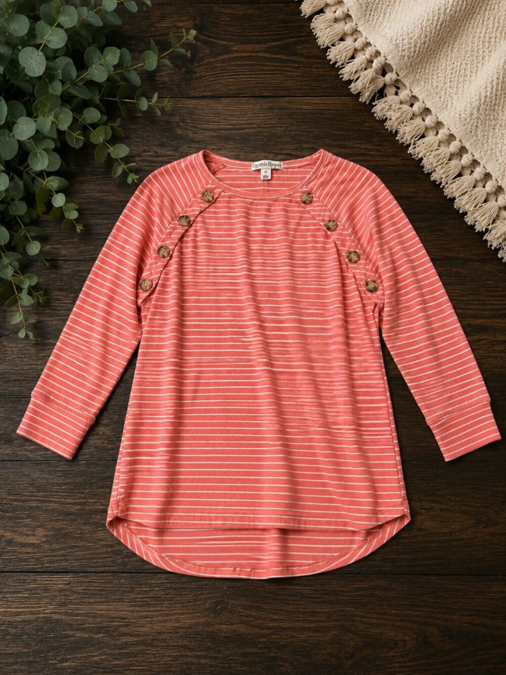 🌸 Ophelia Roe Striped Tunic — Size Small
